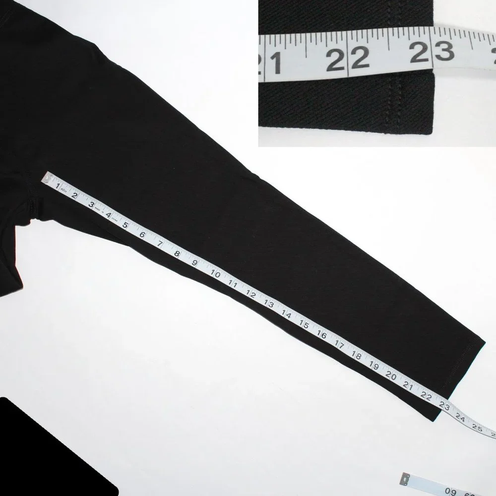 Time and Tru Black Mid Rise Fitted Stretch Capri Jeggings for Women Size XS 0-2 - Picture 7 of 10